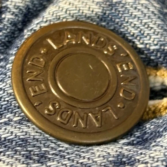 Lands' End women's size 12 blue denim bootcut jeans 31” inseam light blue - Picture 8 of 10